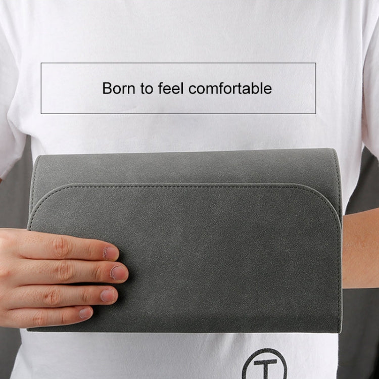 2 in 1 Horizontal Matte Leather Laptop Inner Bag + Power Bag for MacBook Air 13.3 inch A1466 (2012 - 2017) / A1369 (2010 - 2012) / A1502 (2013 - 2015) / A1425 (2012 - 2013)(Dark Gray) by buy2fix