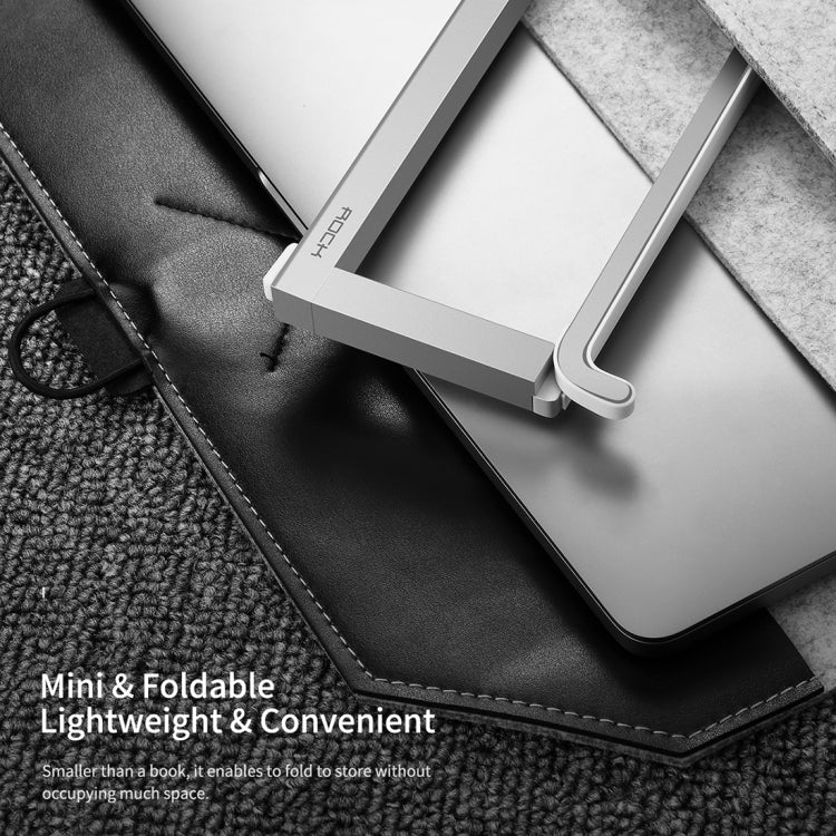 ROCK Mini Ultrathin Portable Foldable Design Laptop Bracket Stand(Black) by ROCK