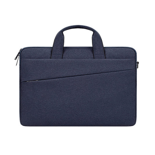ST03S 13.3 inch Double Side Pockets Wearable Oxford Cloth Soft Handle Portable Laptop Tablet Bag(Navy Blue) by buy2fix