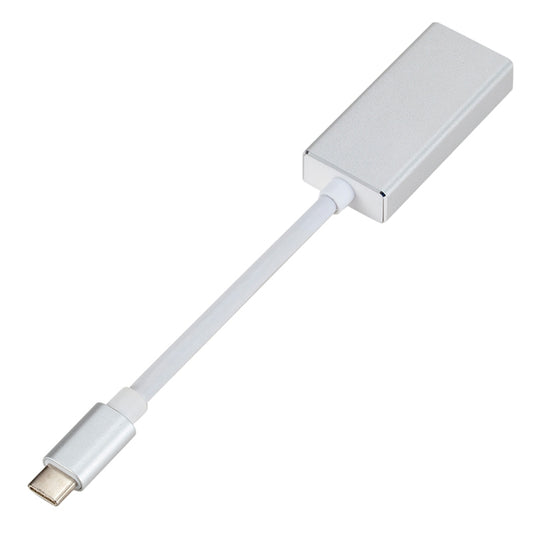 USB-C / Type-C 3.1 Male to Mini DP Female HD Converter, Length: 12cm(Silver) by buy2fix
