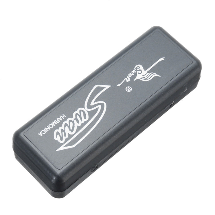 Swan SW1020-7 10 Holes Diatonic Blues Harp Harmonica Adult Student Children Beginner Instruments by buy2fix