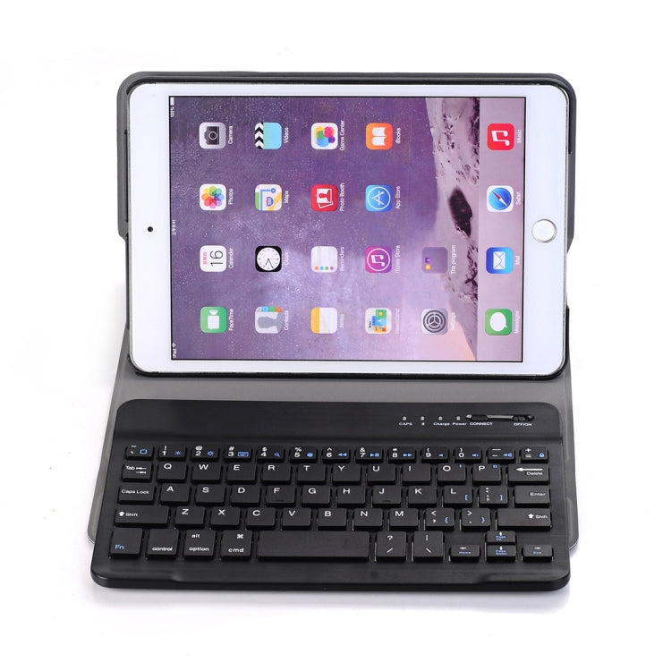 A03 for iPad mini 3 / 2 / 1 Universal Ultra-thin ABS Horizontal Flip Tablet Case + Bluetooth Keyboard(Blue) - For iPad mini by buy2fix | Online Shopping UK | buy2fix