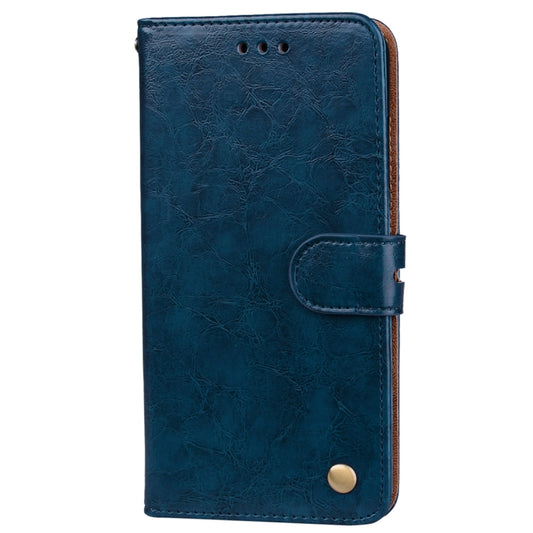 For Huawei P10 Lite Business Style Oil Wax Texture Horizontal Flip Leather Case with Holder & Card Slots & Wallet (Blue) by buy2fix