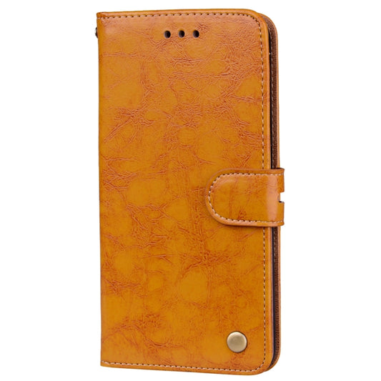 For Huawei P10 Lite Business Style Oil Wax Texture Horizontal Flip Leather Case with Holder & Card Slots & Wallet (Yellow) by buy2fix