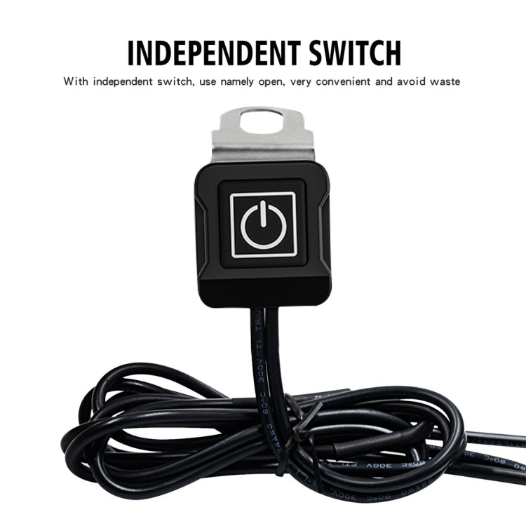 WUPP ZH-975B3 Motorcycle Aluminum Alloy Waterproof Mobile Phone Double QC3.0 Quick Charging Charger with Voltmeter(Black) by WUPP