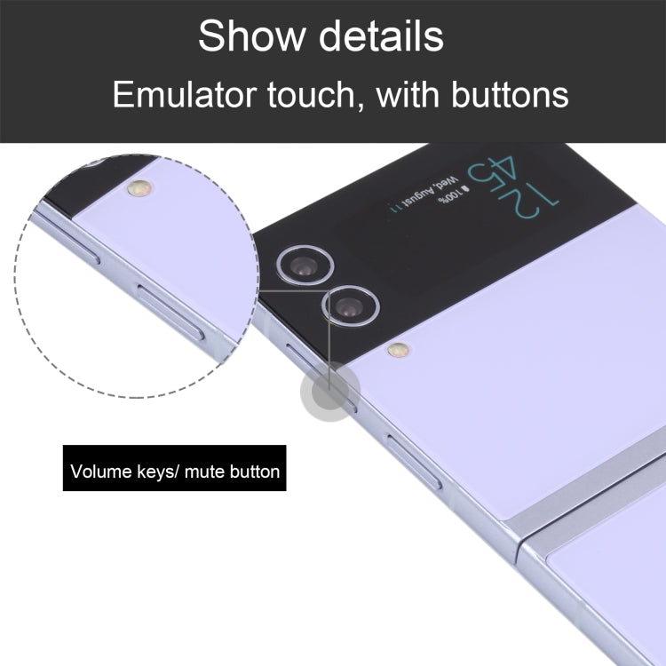 For Samsung Galaxy Z Flip4 Color Screen Non-Working Fake Dummy Display Model (Purple) - For Galaxy by buy2fix | Online Shopping UK | buy2fix