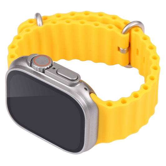 For Apple Watch Ultra 49mm Black Screen Non-Working Fake Dummy Display Model (Yellow) by buy2fix