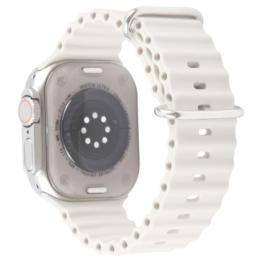 For Apple Watch Ultra 2 49mm Black Screen Non-Working Fake Dummy Display Model (Beige White) - Watch Model by buy2fix | Online Shopping UK | buy2fix