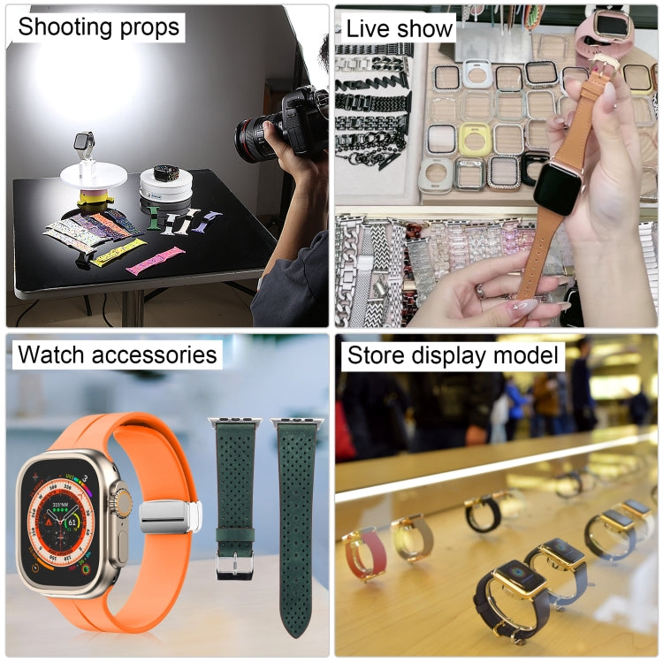 For Apple Watch Ultra 2 49mm Black Screen Non-Working Fake Dummy Display Model (Beige White) - Watch Model by buy2fix | Online Shopping UK | buy2fix