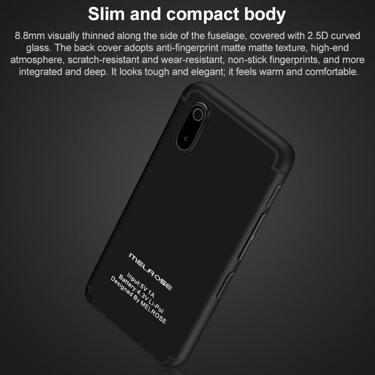 MELROSE S9X, 1GB+8GB+32GB TF, Support Google Play, 2.45 inch, Android 5.1 MTK6580 Quad Core, Support Bluetooth / WiFi, Network: 3G(Black) - Melrose by MELROSE | Online Shopping UK | buy2fix