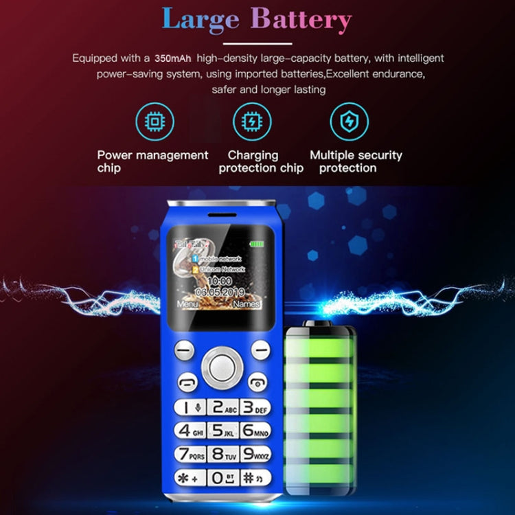 Satrend K8 Mini Mobile Phone, 1.0 inch, Hands Free Bluetooth Dialer Headphone, MP3 Music, Dual SIM, Network: 2G(Blue) by SATREND