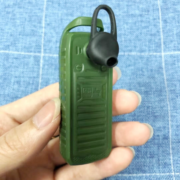 Mini B25 Headphone Mobile Phone, Hands Free Bluetooth Dialer Headphone, MP3 Music, Dual SIM, Network: 2G(Red) by buy2fix