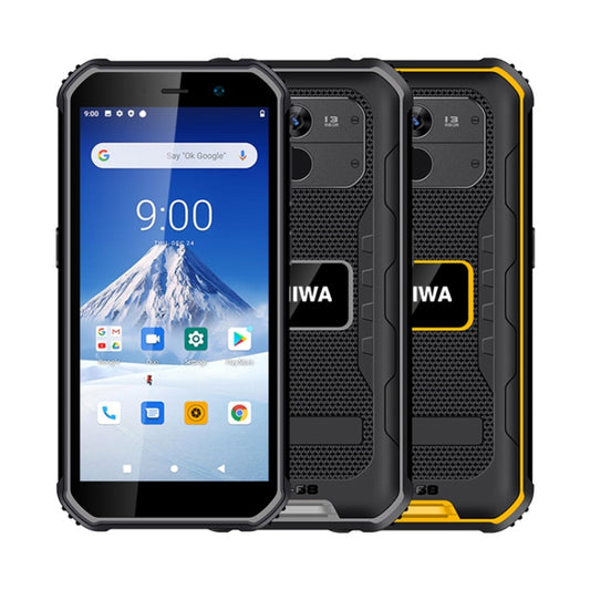 UNIWA F963 Rugged Phone, 3GB+32GB, IP68 Waterproof Dustproof Shockproof, 5.5 inch Android 10.0 MTK6739 Quad Core up to 1.25GHz, Network: 4G, NFC, OTG (Black Yellow) by UNIWA