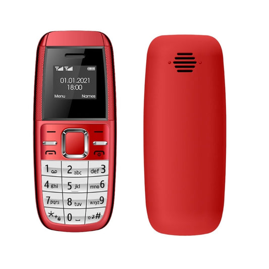 Mini BM200 Mobile Phone, 0.66 inch, MT6261D, 21 Keys, Bluetooth, MP3 Music, Dual SIM, Network: 2G (Red) by buy2fix