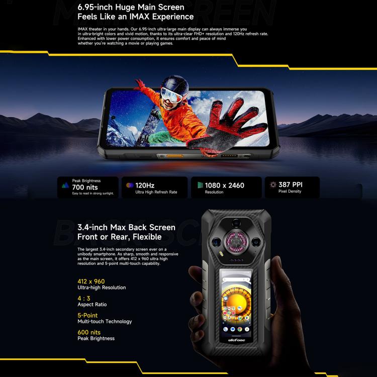 Ulefone Armor 21 Rugged Phone, Night Vision, 8GB+256GB - Ulefone by Ulefone | Online Shopping UK | buy2fix