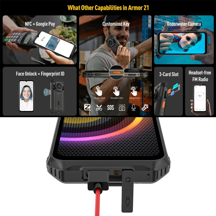 Ulefone Armor 21 Rugged Phone, Night Vision, 8GB+256GB - Ulefone by Ulefone | Online Shopping UK | buy2fix