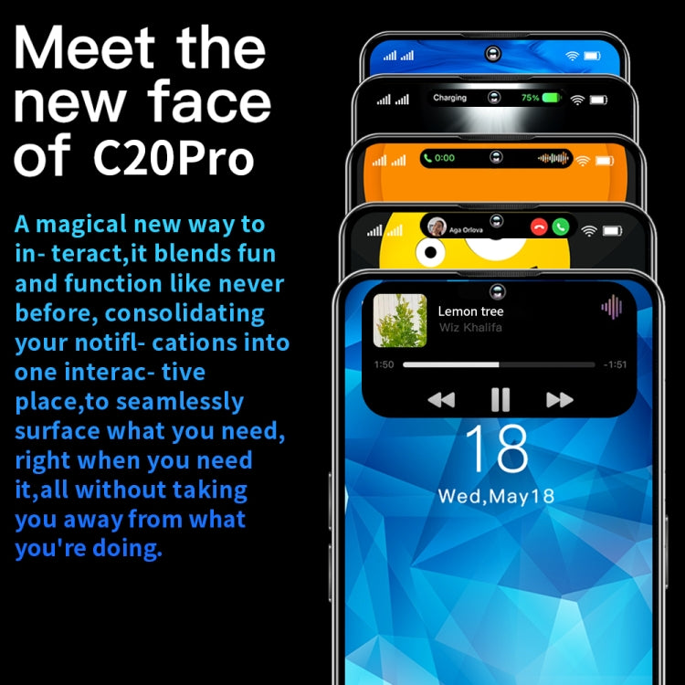 C20 Pro U20, 3GB+64GB, 6.53 inch, Face Identification, Android 8.1 MTK6737 Quad Core, Network: 4G, OTG (White) by buy2fix