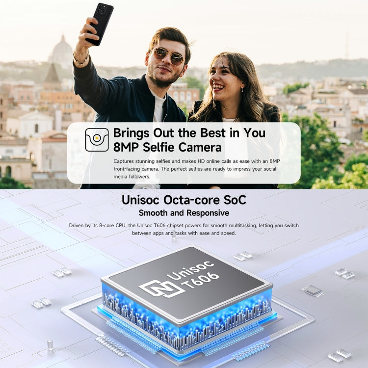 Ulefone Note 20 Pro, 4GB+256GB, Face ID & Side Fingerprint, 6000mAh, 6.75 inch Android 14 Unisoc T606 Octa Core, Network: 4G, Dual SIM, OTG (Satin Black) - Ulefone by Ulefone | Online Shopping UK | buy2fix