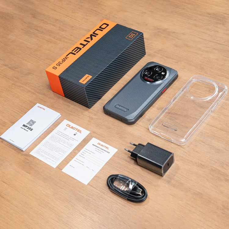 Oukitel WP35 S 4G Rugged Phone, 6GB+256GB, IP68/IP69K, Side Fingerprint, 11000mAh, 6.56 inch Android 14 MediaTek Helio G85 Octa Core, NFC, OTG, Network: 4G (Grey) - OUKITEL by OUKITEL | Online Shopping UK | buy2fix
