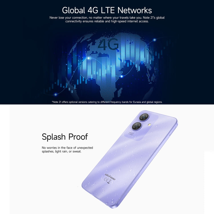 Ulefone Note 21, 4GB+128GB, Face ID & Fingerprint, 6.56 inch Android 14 Unisoc T606 Octa Core, Network: 4G, Dual SIM, OTG (Starlight Black) - Ulefone by Ulefone | Online Shopping UK | buy2fix