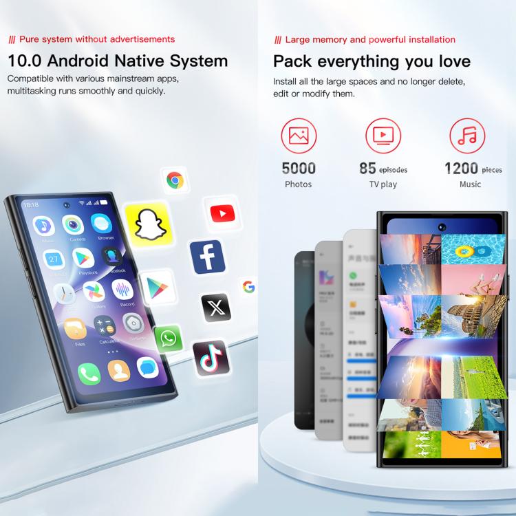 SOYES ONEMYTH S25 Pro, 2GB+16GB, 4.0 inch Android 10.0 MTK6580 Quad Core, Network: 3G, Dual SIM (Black) - SOYES by SOYES | Online Shopping UK | buy2fix