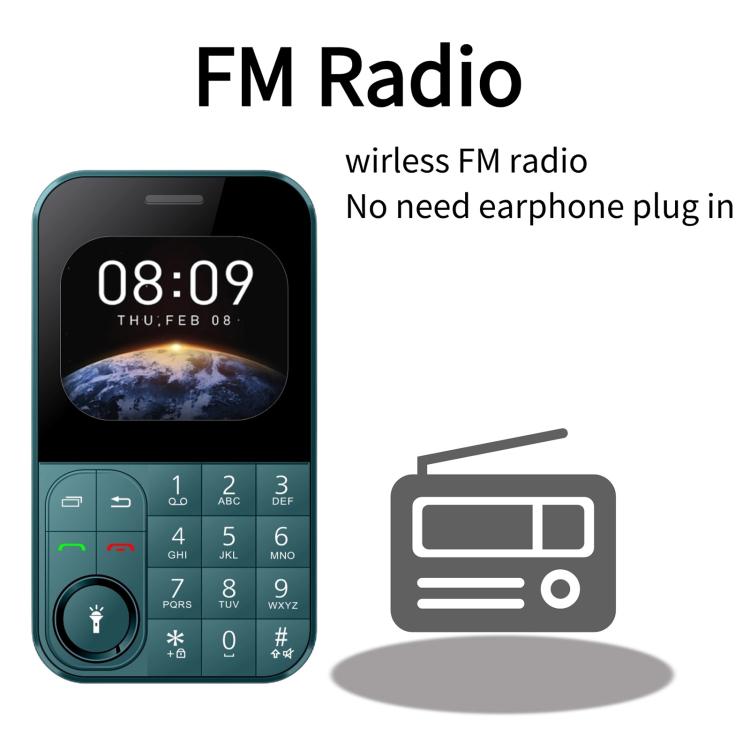 V9 Card Mobile Phone, 2.01 inch, MTK6261D, Support Bluetooth, FM, Torch, GSM, Dual SIM (Gold) - Others by buy2fix | Online Shopping UK | buy2fix