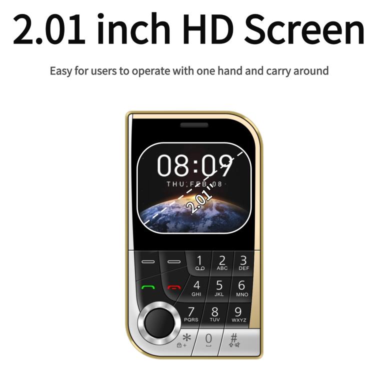 V10 Card Mobile Phone, 2.01 inch, MTK6261D, Support Bluetooth, FM, Torch, GSM, Dual SIM (White) - Others by buy2fix | Online Shopping UK | buy2fix