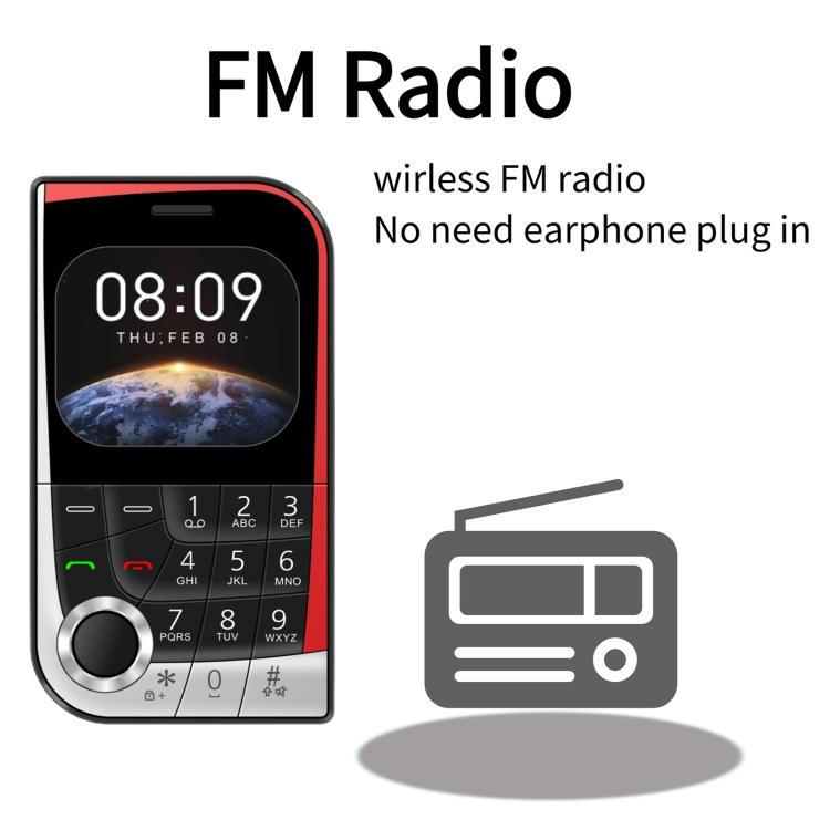 V10 Card Mobile Phone, 2.01 inch, MTK6261D, Support Bluetooth, FM, Torch, GSM, Dual SIM (White) - Others by buy2fix | Online Shopping UK | buy2fix