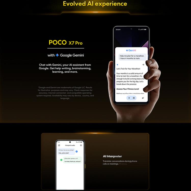 Xiaomi POCO X7 Pro 5G Global, 12GB+512GB, In-screen Fingerprint, 6.67 inch Xiaomi HyperOS 2 MediaTek Dimensity 8400-Ultra Octa Core, NFC, Network: 5G (Black) - Xiaomi MI by Xiaomi | Online Shopping UK | buy2fix