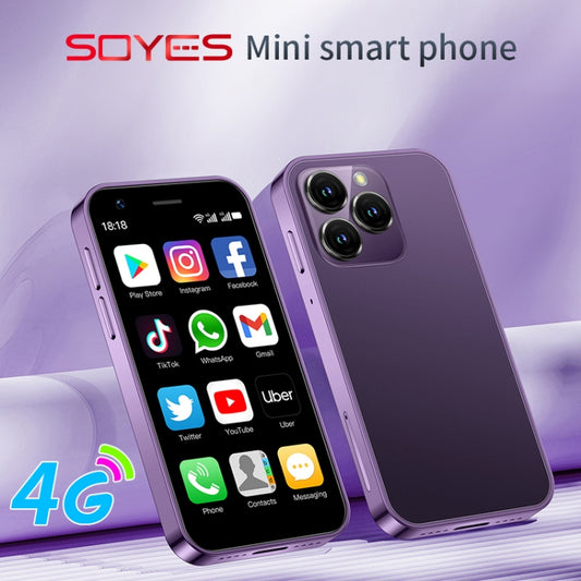 SOYES XS16, 3GB+64GB, 3.0 inch Android 10.0 MTK6737 Quad Core, Bluetooth, WiFi, Network: 4G, Dual SIM, Support Google Play Store (Purple) by SOYES