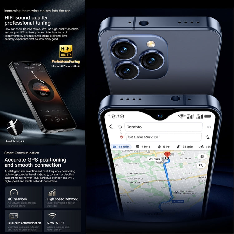 SOYES F9 Max, 4GB+64GB, 4.3 inch Android 12 MTK6762 Octa Core, Network: 4G, OTG, Dual SIM (Champagne Gold) by SOYES