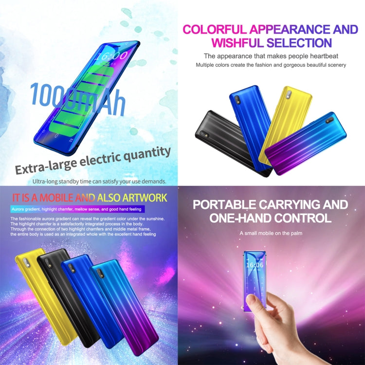 Ulcool V99, 1.54 inch, MTK6261D, Support Bluetooth Sync, Bluetooth Dial, FM, Anti-lost, GSM, Dual SIM (Gradient) - Others by buy2fix | Online Shopping UK | buy2fix