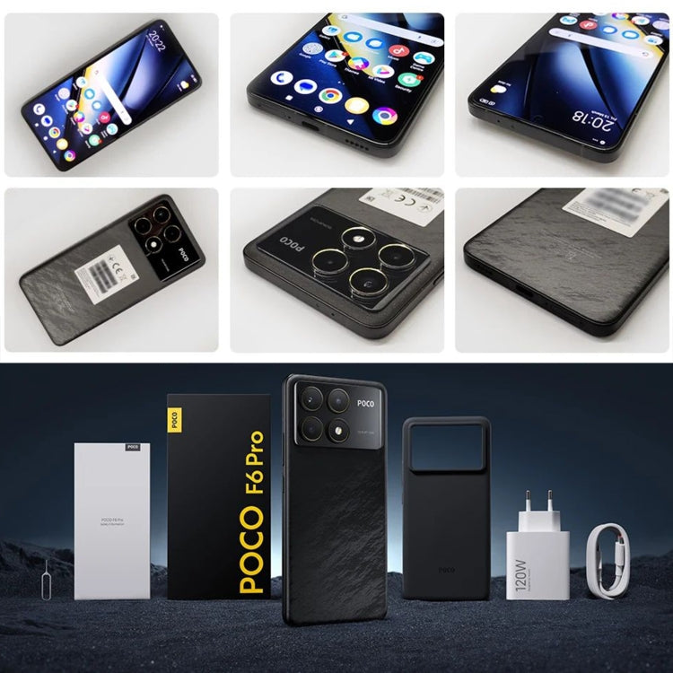 Xiaomi POCO F6 Pro Global, 12GB+512GB, In-screen Fingerprint, 6.67 inch Xiaomi HyperOS Snapdragon 8 Gen 2 Octa Core 3.19GHz, NFC, Network: 5G (Black) by Xiaomi