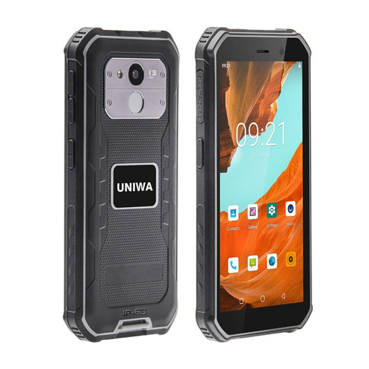 UNIWA F963 Pro Rugged Smart Phone, 6GB+128GB, 5.5 inch Android 13, Unisoc T606 Octa Core, NFC, Fingerprint Unlock, 4G Network, AU Plug (Black Grey) - UNIWA by UNIWA | Online Shopping UK | buy2fix