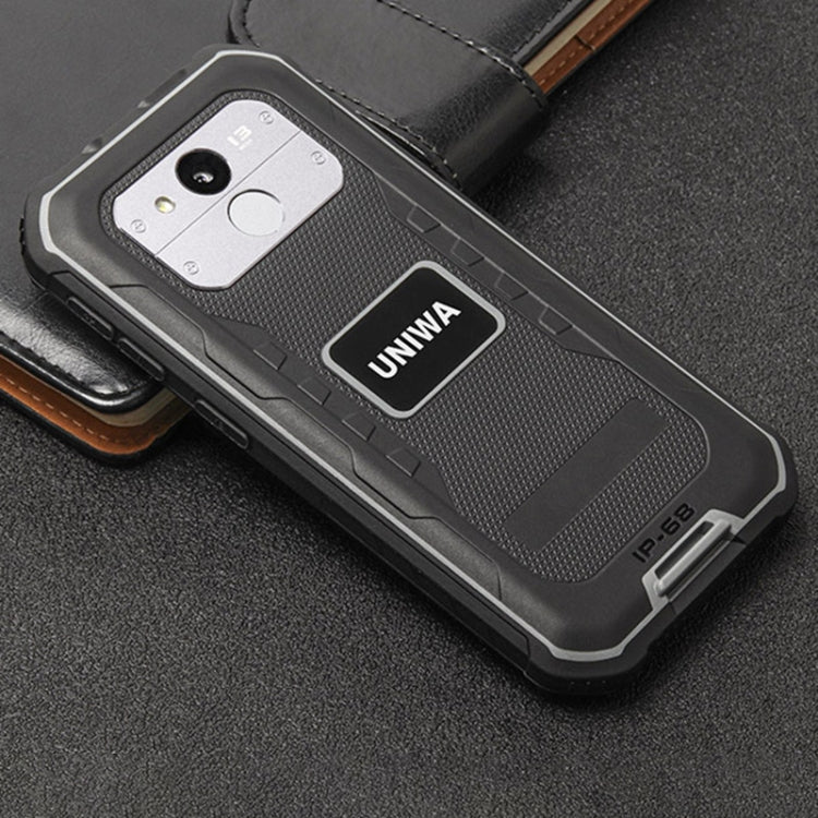 UNIWA F963 Pro Rugged Smart Phone, 6GB+128GB, 5.5 inch Android 13, Unisoc T606 Octa Core, NFC, Fingerprint Unlock, 4G Network, AU Plug (Black Grey) - UNIWA by UNIWA | Online Shopping UK | buy2fix