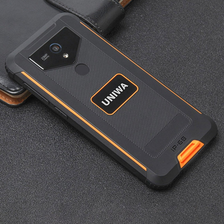 UNIWA F965 Pro Rugged Smart Phone, 6GB+128GB, 6 inch Android 13, MT6762 Octa Core, Network: 4G, NFC, PoC, SOS, EU Plug (Black+Orange) - UNIWA by UNIWA | Online Shopping UK | buy2fix