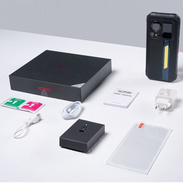 HOTWAV Hyper 7 Pro Rugged Phone, 16GB+256GB, 10800mAh, 6.6 inch Android 14 MediaTek Dimensity 7050 5G, Network: 5G, OTG, NFC (Black) by HOTWAV