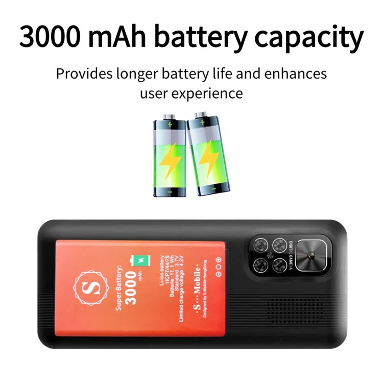 S5630, 2.8 inch, 3000mAh, 21 Key, Support Bluetooth, Flashlight, GSM, Quad SIM (Black) - SERVO by buy2fix | Online Shopping UK | buy2fix