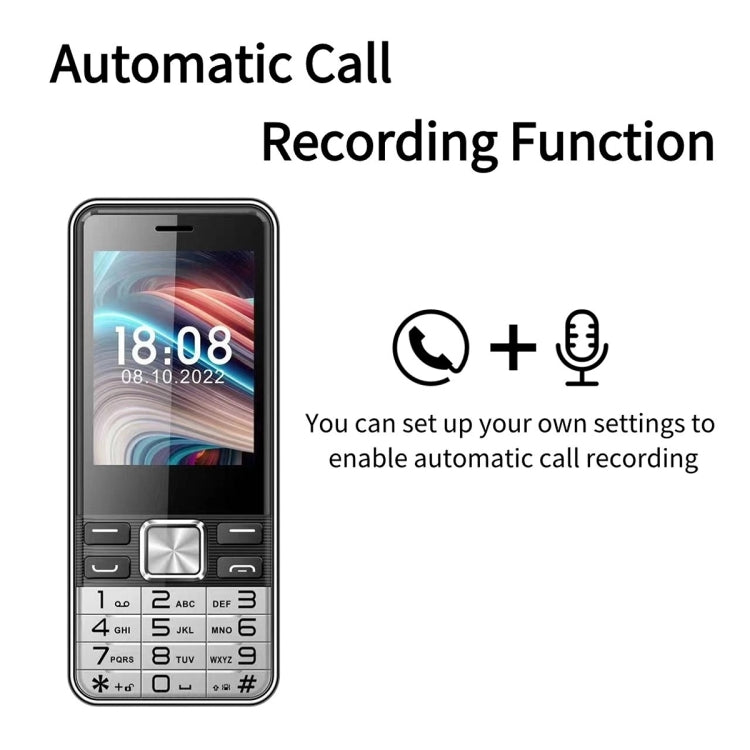 S5630, 2.8 inch, 3000mAh, 21 Key, Support Bluetooth, Flashlight, GSM, Quad SIM (Black) - SERVO by buy2fix | Online Shopping UK | buy2fix