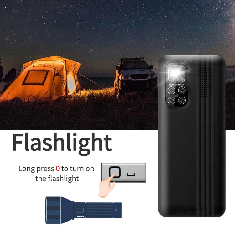 S5630, 2.8 inch, 3000mAh, 21 Key, Support Bluetooth, Flashlight, GSM, Quad SIM (Black) - SERVO by buy2fix | Online Shopping UK | buy2fix