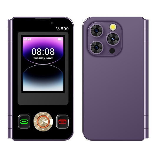 SOYES V-899, 32MB+64MB, 2.4 inch + 2.8 inch Display MTK6261D CPU, BT 3.0, Network: 2G, Dual SIM (Purple) - SOYES by SOYES | Online Shopping UK | buy2fix