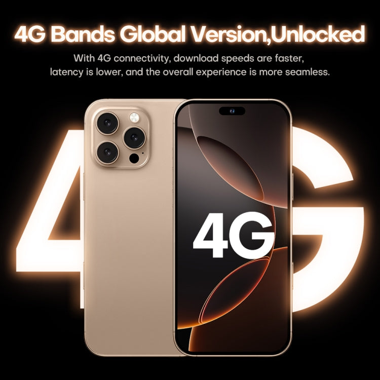 i16 Pro Max / A08A, 3GB+64GB, 6.73 inch Screen, Face Identification, Android 8.1 MTK6753 Octa Core, Network: 4G, Dual SIM, EU Plug (Gold) - by buy2fix | Online Shopping UK | buy2fix