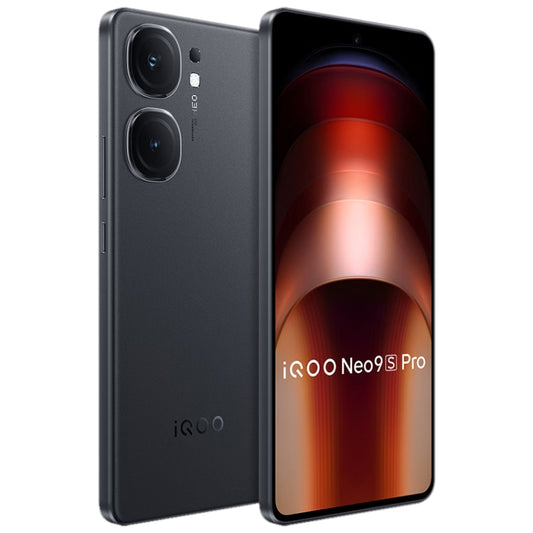 vivo iQOO Neo9S Pro, Dual Back Cameras, 12GB+256GB, Face ID / Fingerprint Identification, 6.78 inch Android 14 OriginOS 4 Dimensity 9300+ Octa Core, OTG, NFC, Network: 5G, Support Google Play (Black) by vivo