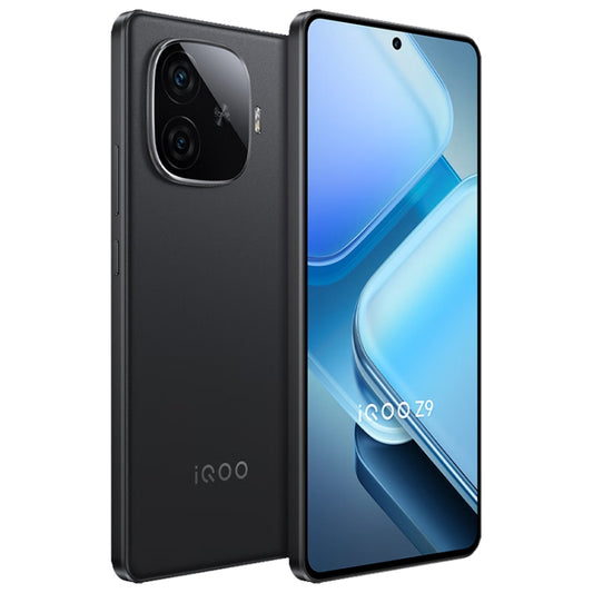 vivo iQOO Z9, Dual Back Cameras, 12GB+256GB, Face ID Screen Fingerprint Identification, 6.78 inch Android 14.0 OriginOS 4 Snapdragon 7 Gen 3 Octa Core 2.63GHz, OTG, NFC, Network: 5G, Support Google Play (Black) by vivo