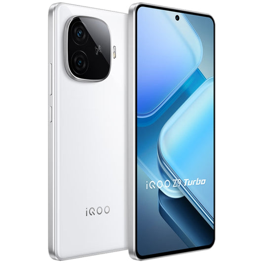 vivo iQOO Z9 Turbo, Dual Back Cameras, 12GB+256GB, Face ID Screen Fingerprint Identification, 6.78 inch Android 14.0 OriginOS 4 Snapdragon 8s Gen 3 Octa Core 3.0GHz, OTG, NFC, Network: 5G, Support Google Play (White) by vivo
