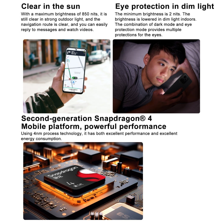 Honor Play 60 Plus 5G, 12GB+256GB, 6.77 inch MagicOS 8.0 Qualcomm Snapdragon 4 Gen2 Octa Core up to 2.2GHz, Network: 5G, OTG, Not Support Google Play (Black) - Honor by HONOR | Online Shopping UK | buy2fix