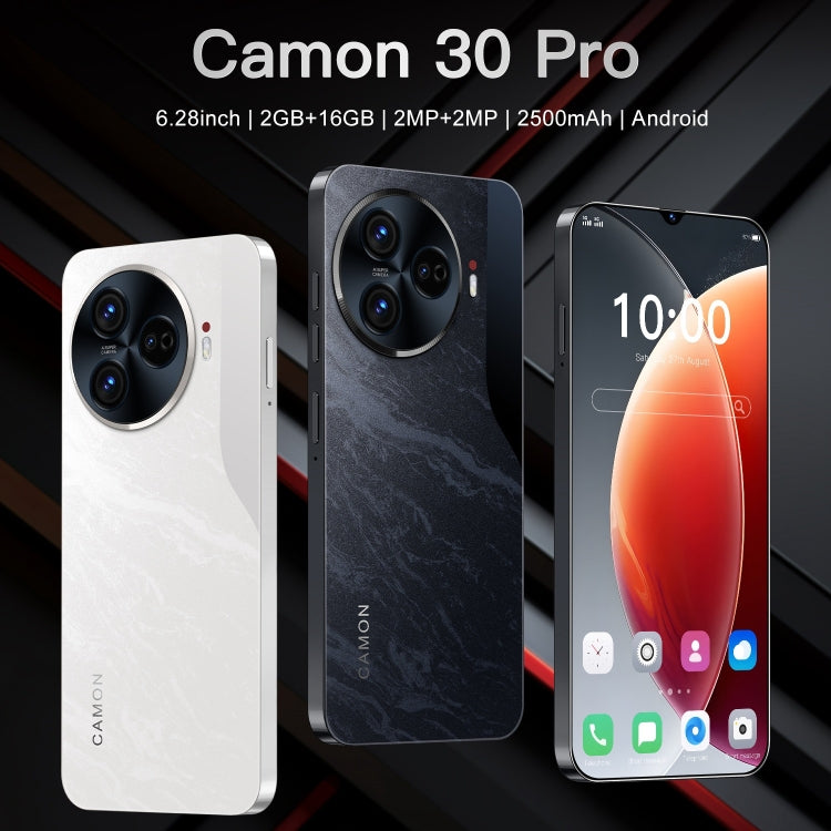 Camon 30 Pro / SDT78, 2GB+16GB, Face Identification, 6.28 inch Screen Android 6.0 SC7731 Quad Core, Network: 3G, Dual SIM (Black) - by buy2fix | Online Shopping UK | buy2fix