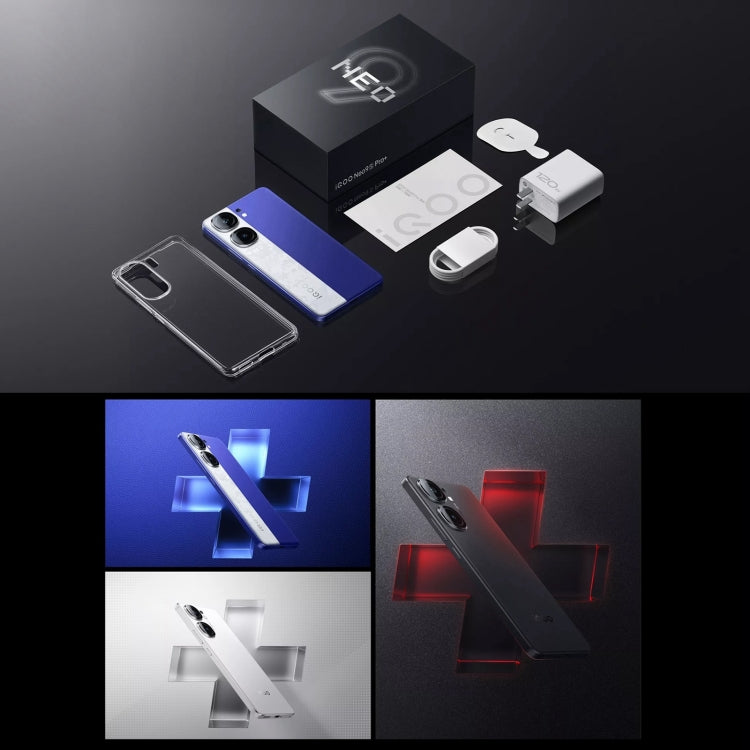 vivo iQOO Neo9S Pro+, 12GB+256GB, Face ID & Ultrasonic 3D Fingerprint Identification, 6.78 inch Android 14 OriginOS 4 Snapdragon 8 Gen 3 Octa Core 2.63GHz, OTG, NFC, Network: 5G, Support Google Play (Black) by vivo