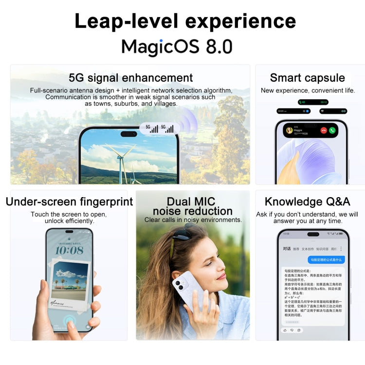 Honor X60i, 8GB+256GB, Screen Fingerprint, 6.7 inch MagicOS 8.0 Dimensity 6080 Octa Core, Network: 5G, OTG, Not Support Google Play (Blue) - Honor by Huawei | Online Shopping UK | buy2fix
