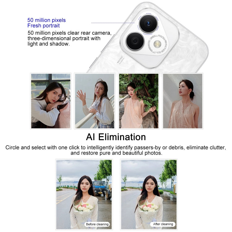Honor X60i, 12GB+512GB, Screen Fingerprint, 6.7 inch MagicOS 8.0 Dimensity 6080 Octa Core, Network: 5G, OTG, Not Support Google Play (White) - Honor by HONOR | Online Shopping UK | buy2fix